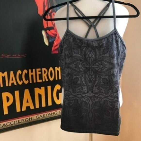 ATHLETA: Gray Ombré Harmonious Work Out Tank Sz M - Picture 1 of 8
